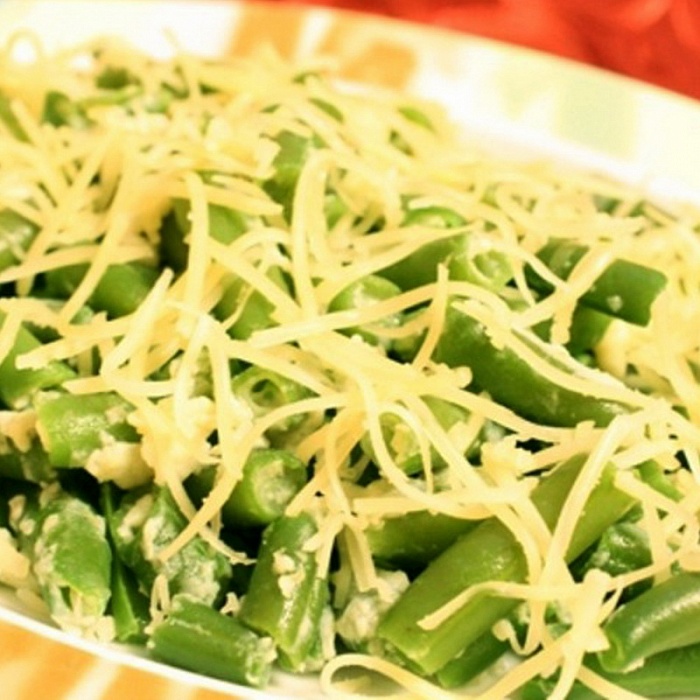 Салат с зеленой стручковой фасолью